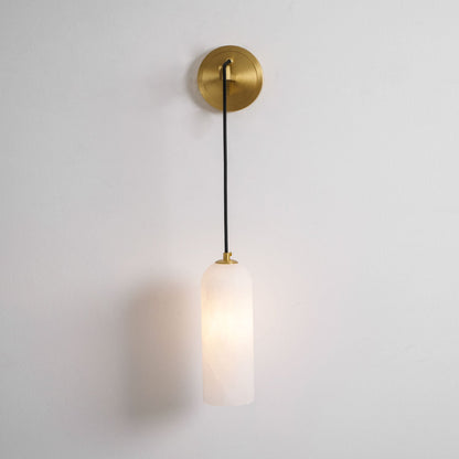 Monty Alabaster Wall Lamp - Adjustable Arm, Soft Warm Glow