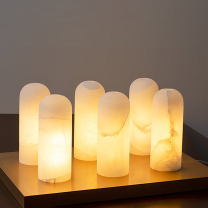 Monty Alabaster Wall Lamp - Adjustable Arm, Soft Warm Glow