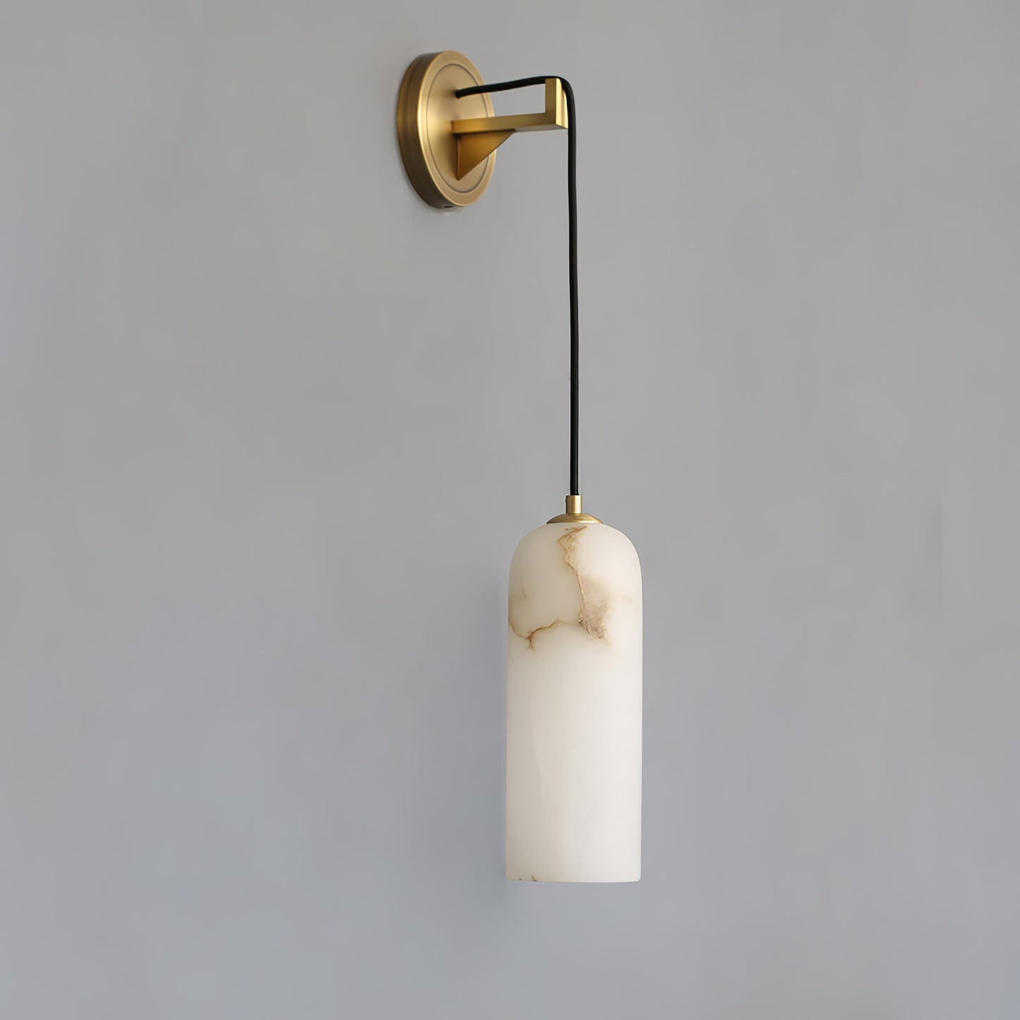 Monty Alabaster Wall Lamp - Adjustable Arm, Soft Warm Glow