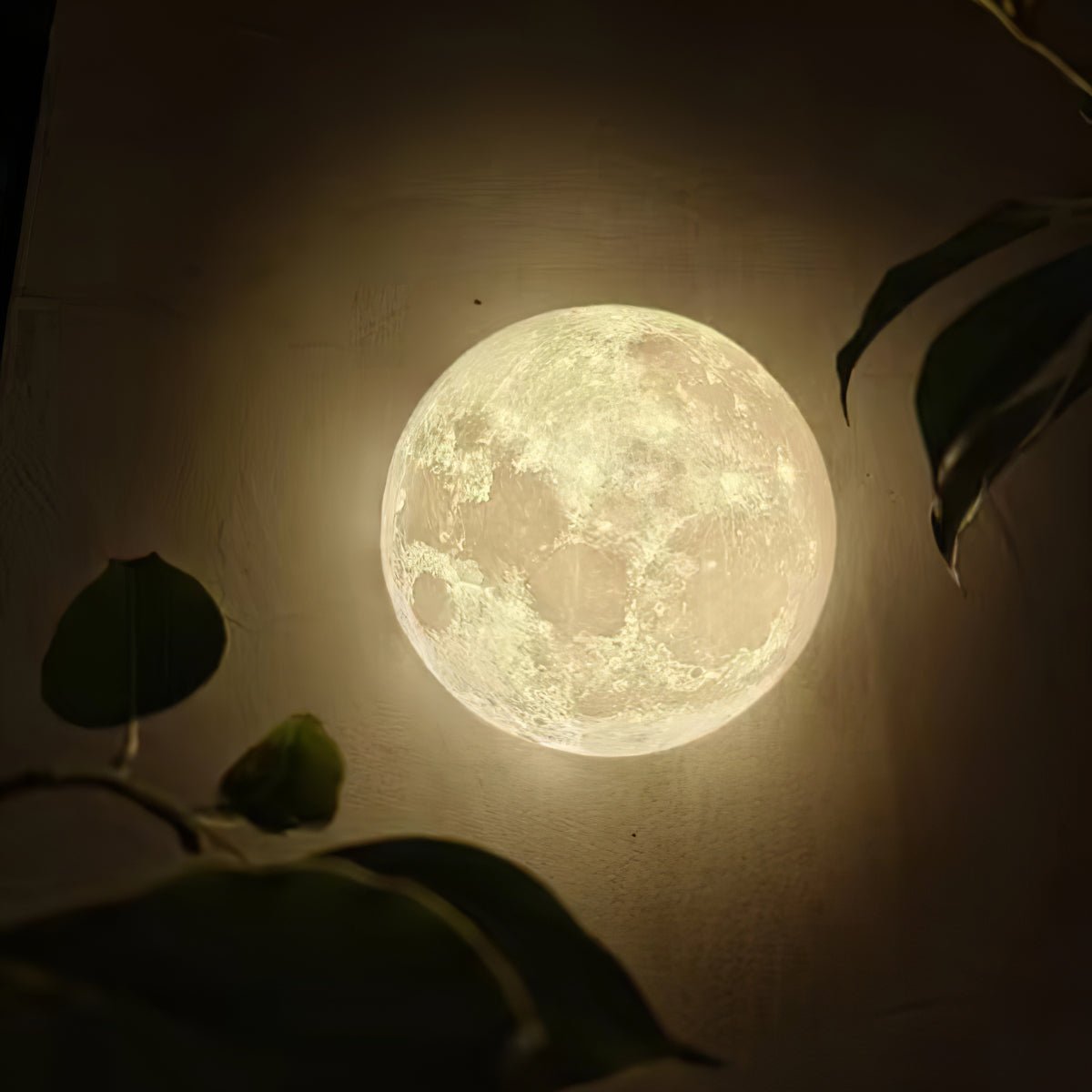 3D Moon Wall Lamp - Adjustable Brightness & Remote Control
