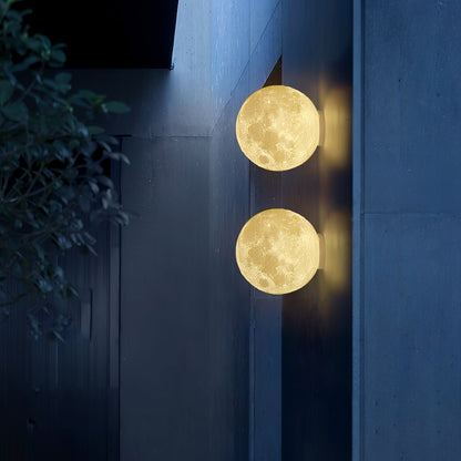 3D Moon Wall Lamp - Adjustable Brightness & Remote Control