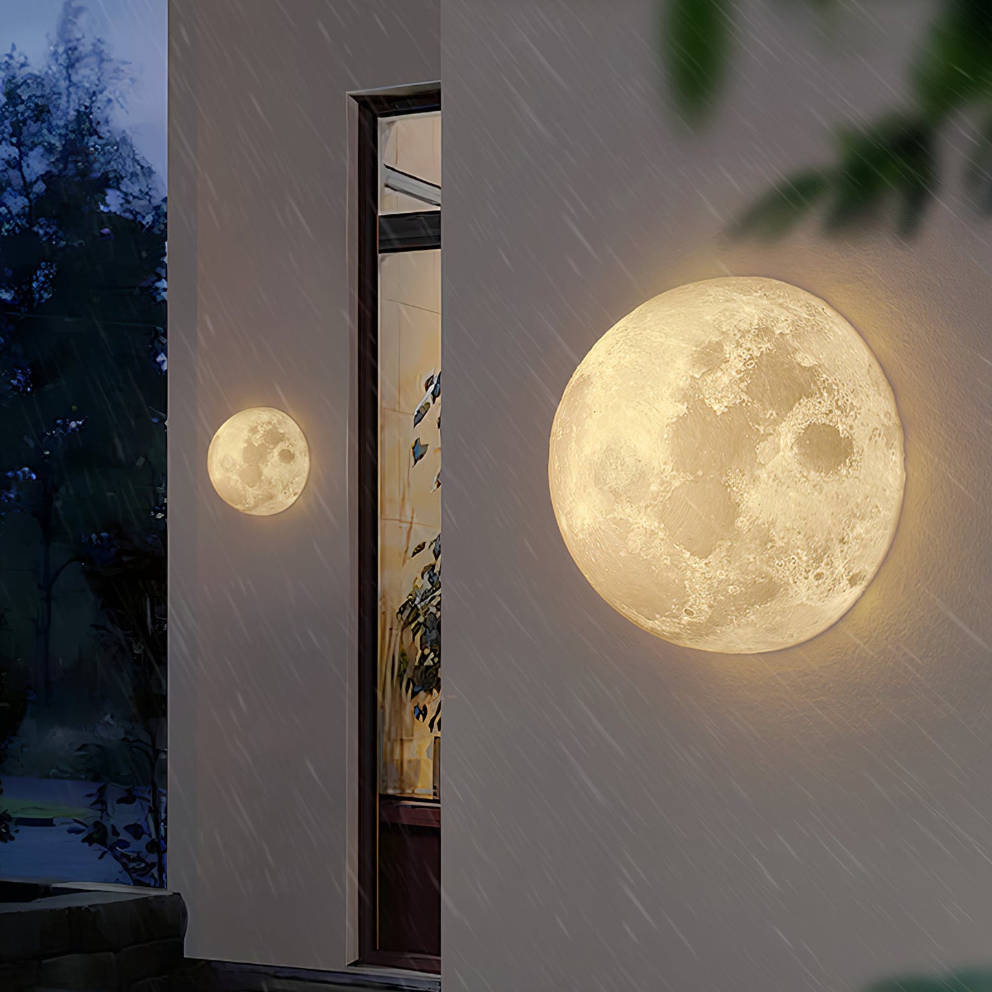 3D Moon Wall Lamp - Adjustable Brightness & Remote Control