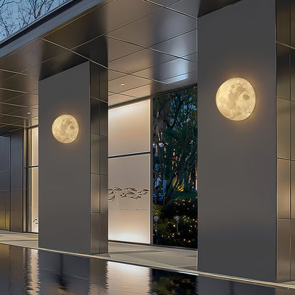 3D Moon Wall Lamp - Adjustable Brightness & Remote Control