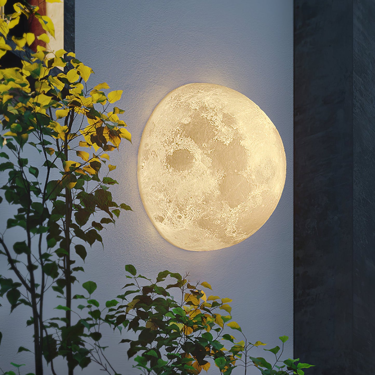 3D Moon Wall Lamp - Adjustable Brightness & Remote Control
