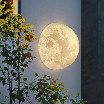 3D Moon Wall Lamp - Adjustable Brightness & Remote Control