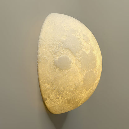 3D Moon Wall Lamp - Adjustable Brightness & Remote Control