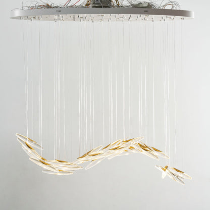 Elegant Moonlight Whispers Chandelier with Adjustable Brightness & Cry