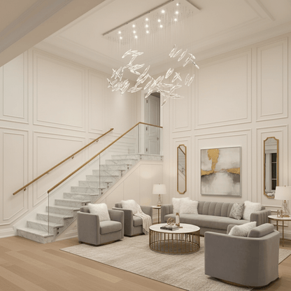 Elegant Moonlight Whispers Chandelier with Adjustable Brightness & Cry