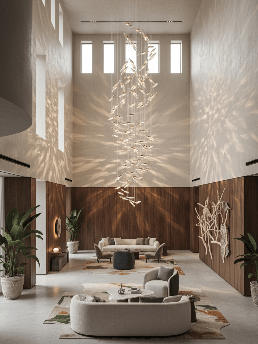 Elegant Moonlight Whispers Chandelier with Adjustable Brightness & Cry