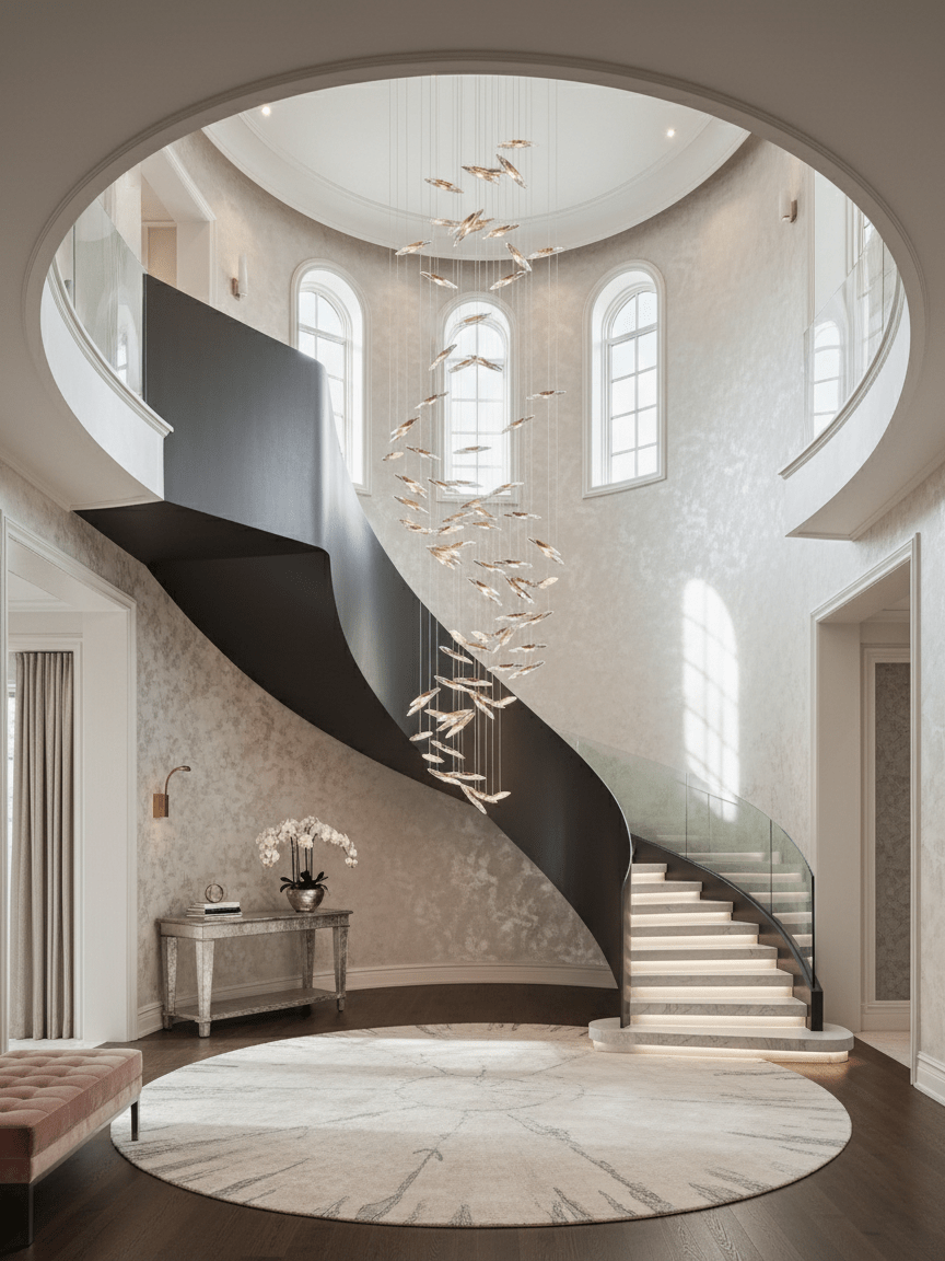 Elegant Moonlight Whispers Chandelier with Adjustable Brightness & Cry