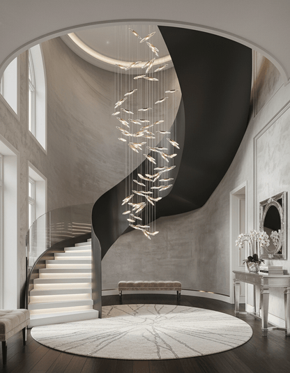 Elegant Moonlight Whispers Chandelier with Adjustable Brightness & Cry
