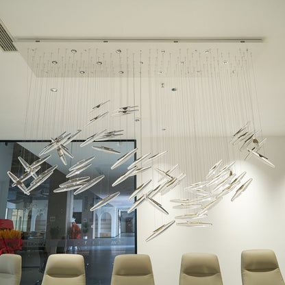 Elegant Moonlight Whispers Chandelier with Adjustable Brightness & Cry