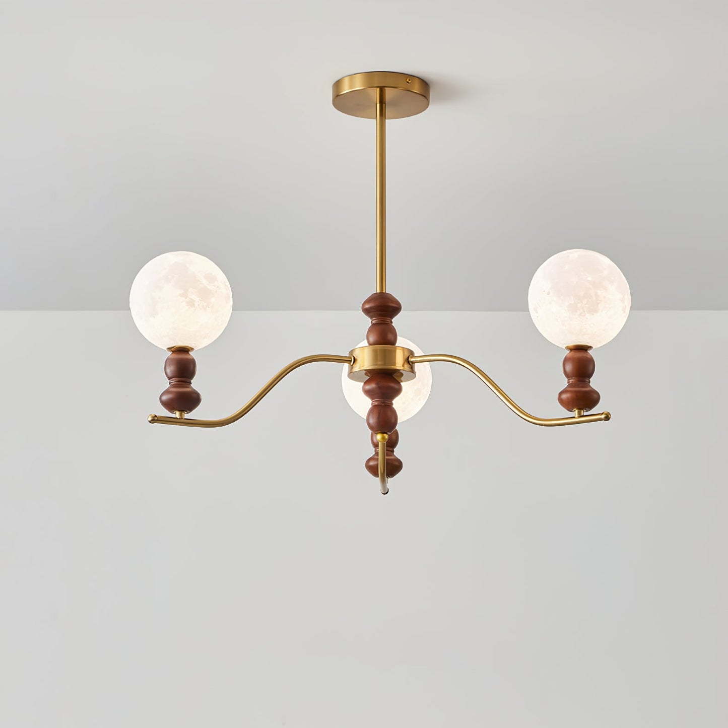 Moonlit Globe Chandelier - Elegant Lighting with Adjustable Brightness
