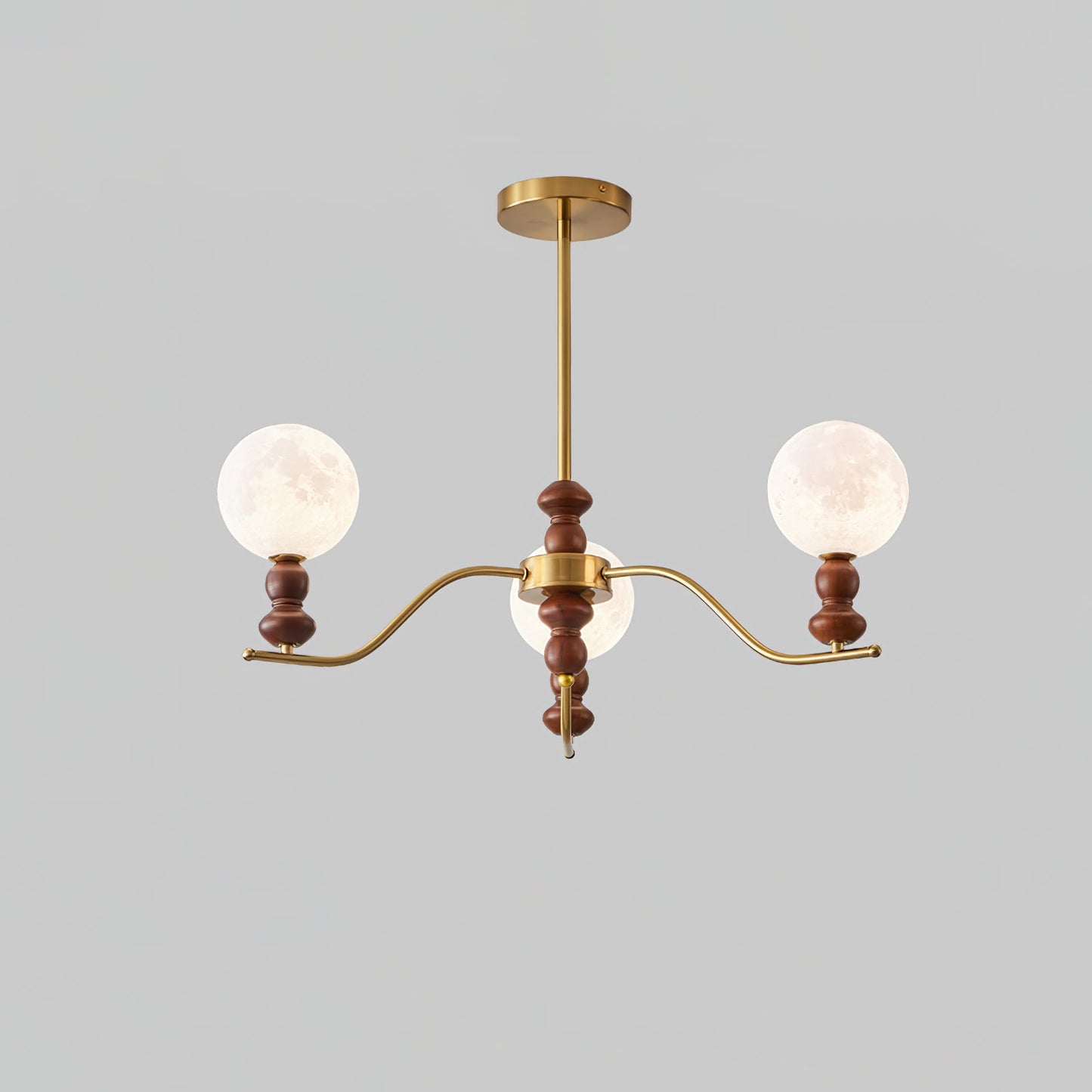 Moonlit Globe Chandelier - Elegant Lighting with Adjustable Brightness