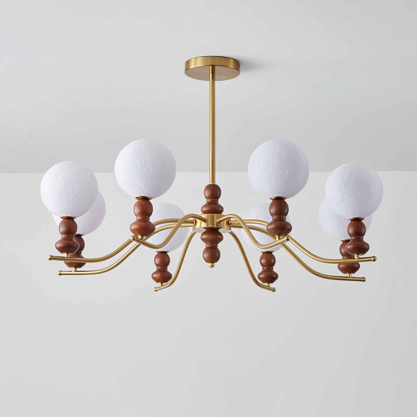 Moonlit Globe Chandelier - Elegant Lighting with Adjustable Brightness