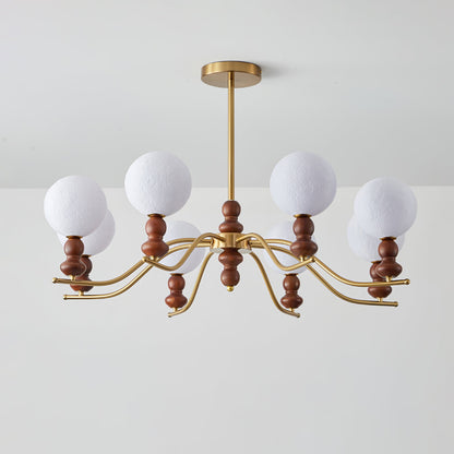 Moonlit Globe Chandelier - Elegant Lighting with Adjustable Brightness