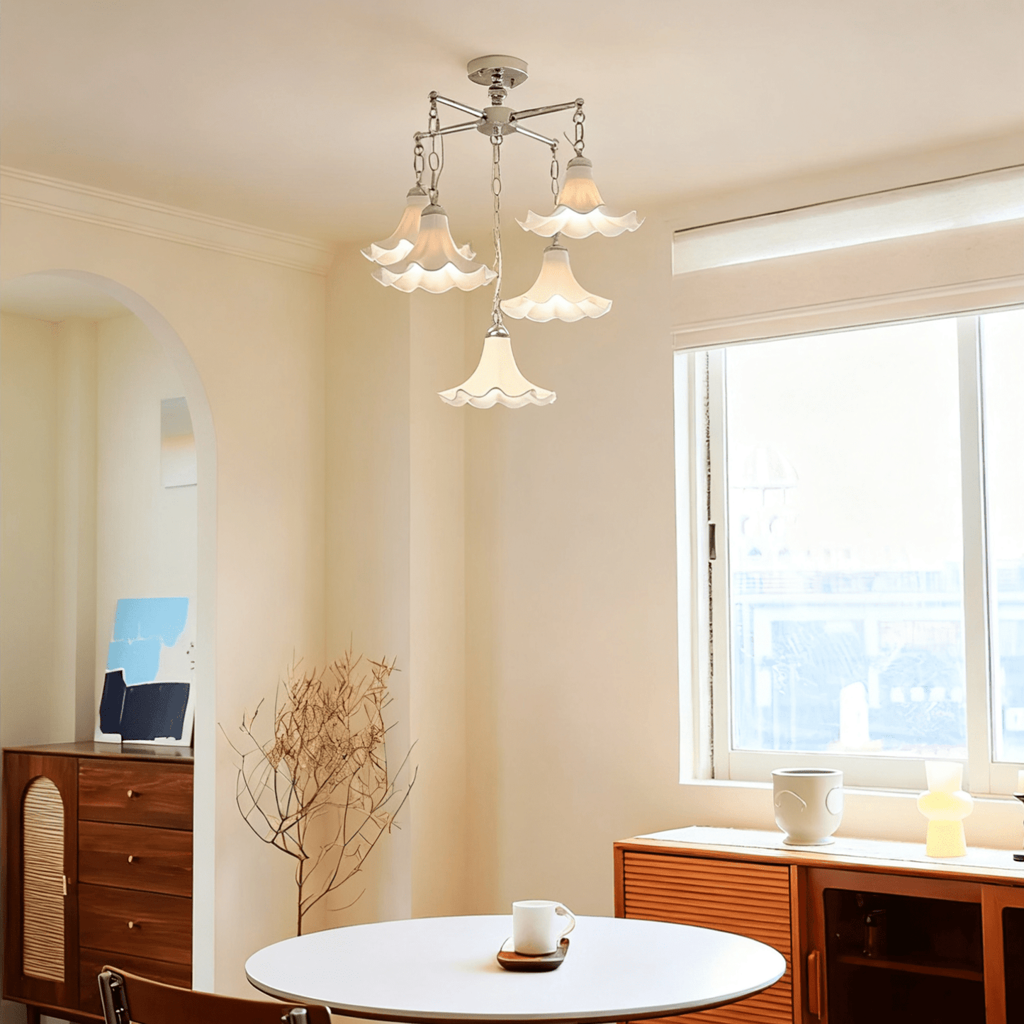 Mugena Bloom Chandelier - Elegant Design with Adjustable Brightness