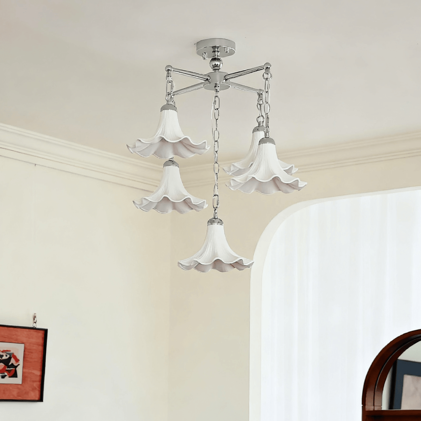 Mugena Bloom Chandelier - Elegant Design with Adjustable Brightness