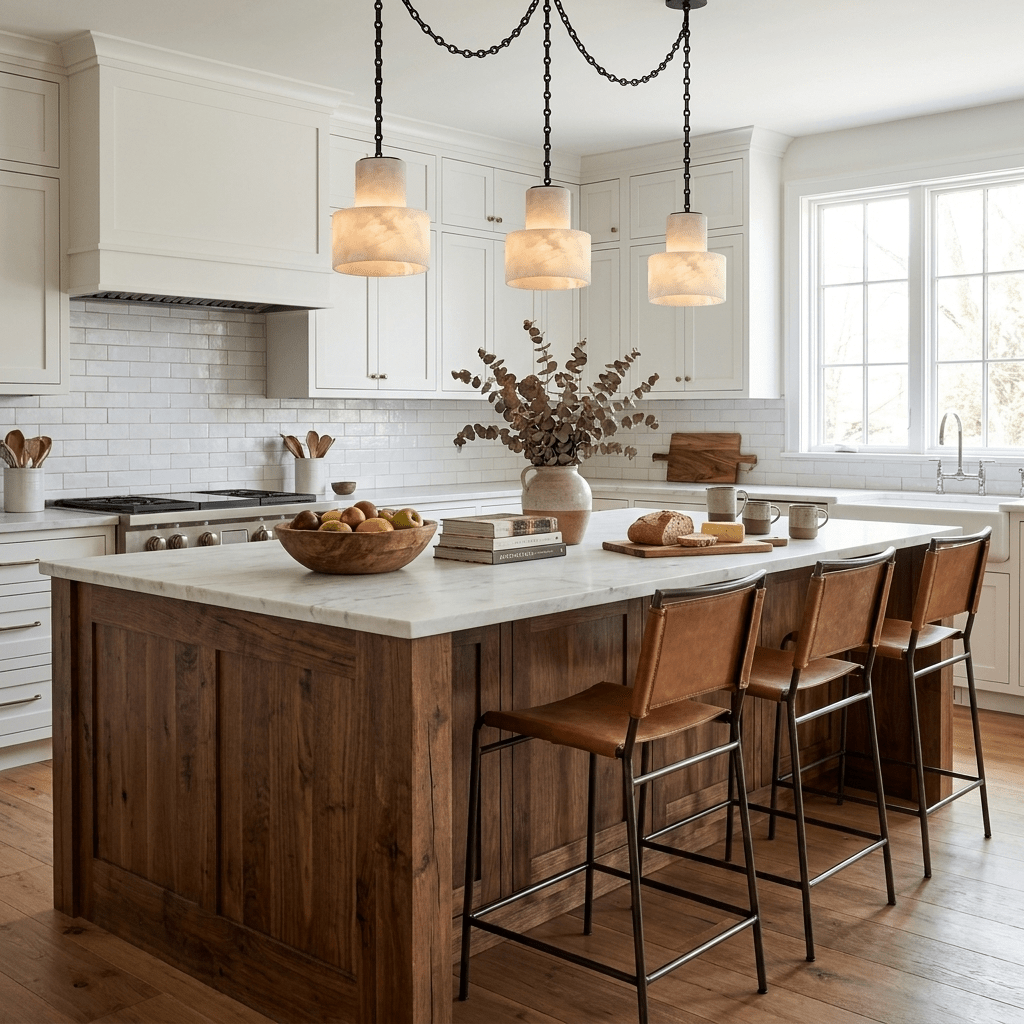 Multi-Tier Chain Drum Pendant Lamp - Adjustable Height, Modern Design