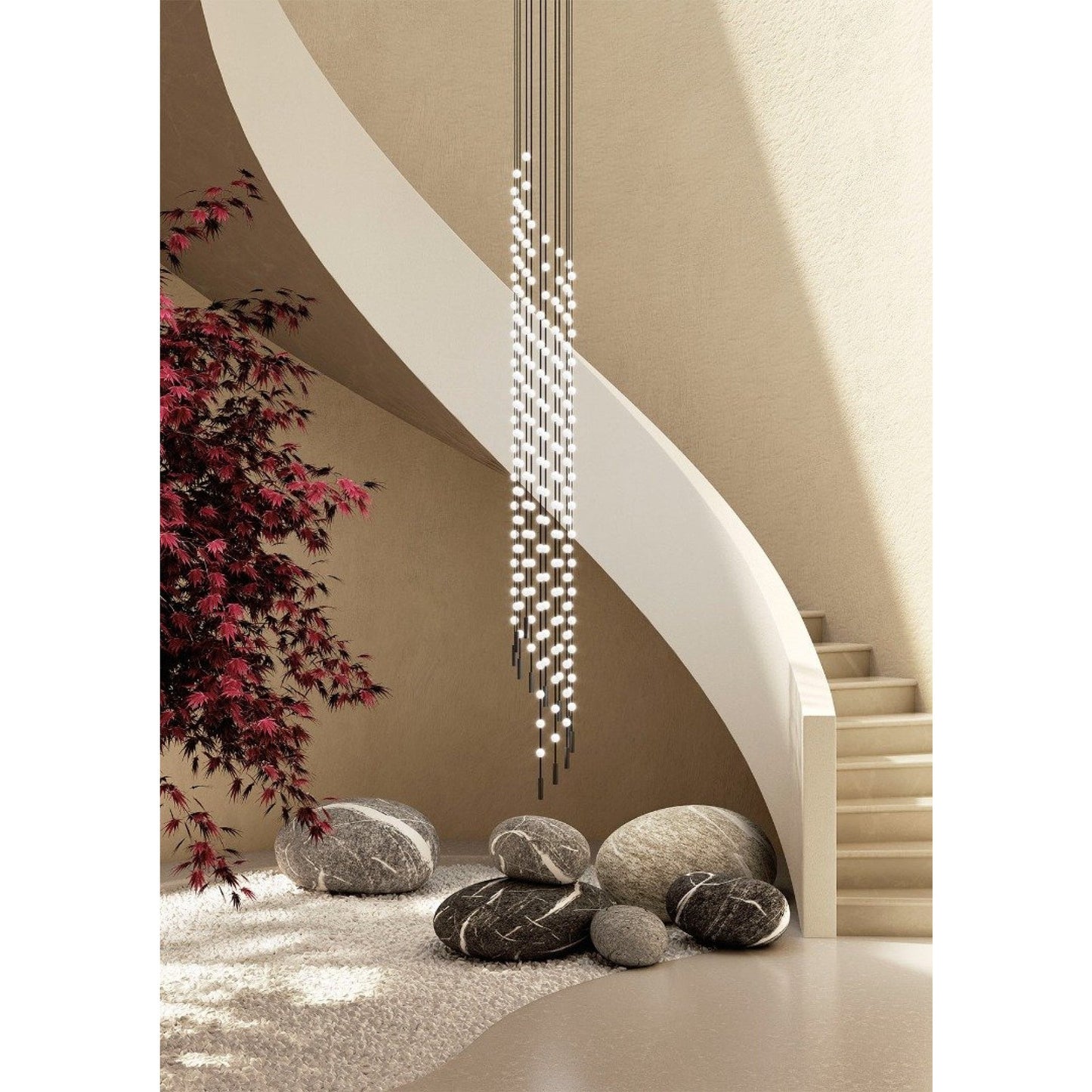 Multidot Chandelier - Modern Design with Adjustable Brightness and Ene