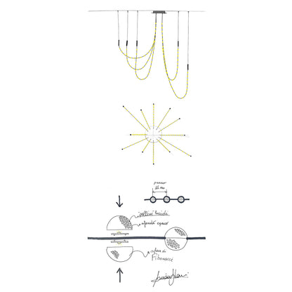 Multidot Chandelier - Modern Design with Adjustable Brightness and Ene