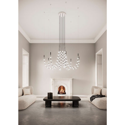 Multidot Chandelier - Modern Design with Adjustable Brightness and Ene