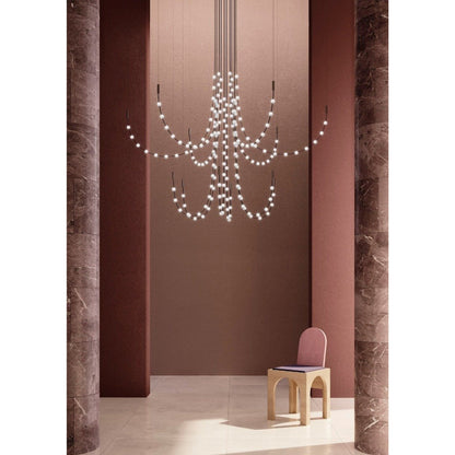 Multidot Chandelier - Modern Design with Adjustable Brightness and Ene