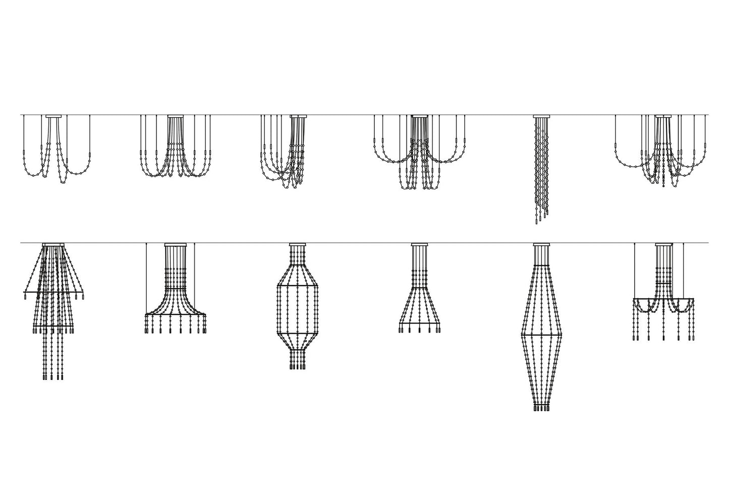 Multidot Chandelier - Modern Design with Adjustable Brightness and Ene