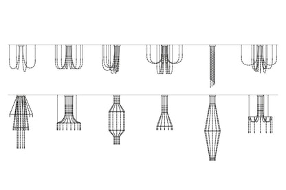 Multidot Chandelier - Modern Design with Adjustable Brightness and Ene