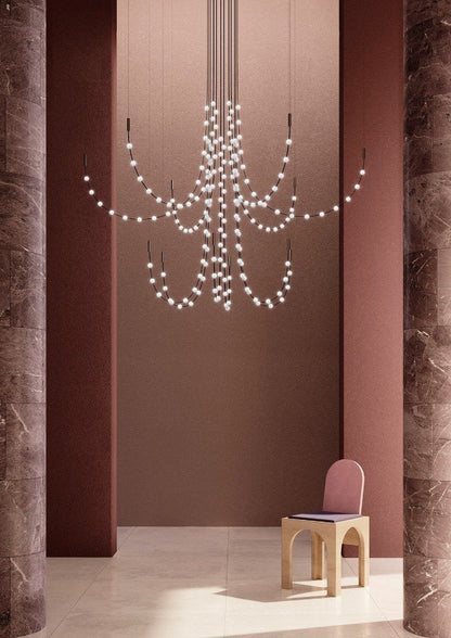 Multidot Chandelier - Modern Design with Adjustable Brightness and Ene