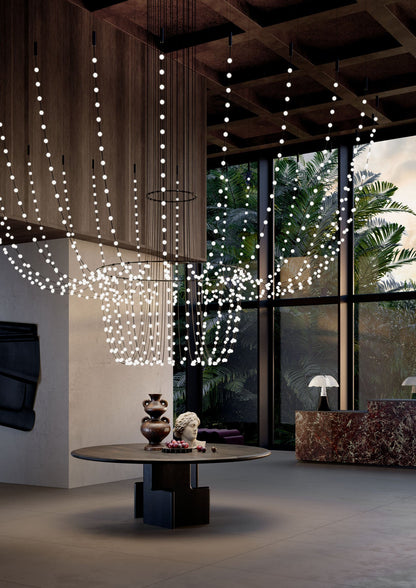 Multidot Chandelier - Modern Design with Adjustable Brightness and Ene