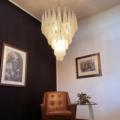 Elegant Glass Dewdrop Chandelier - Stunning Light Diffusion & Modern D