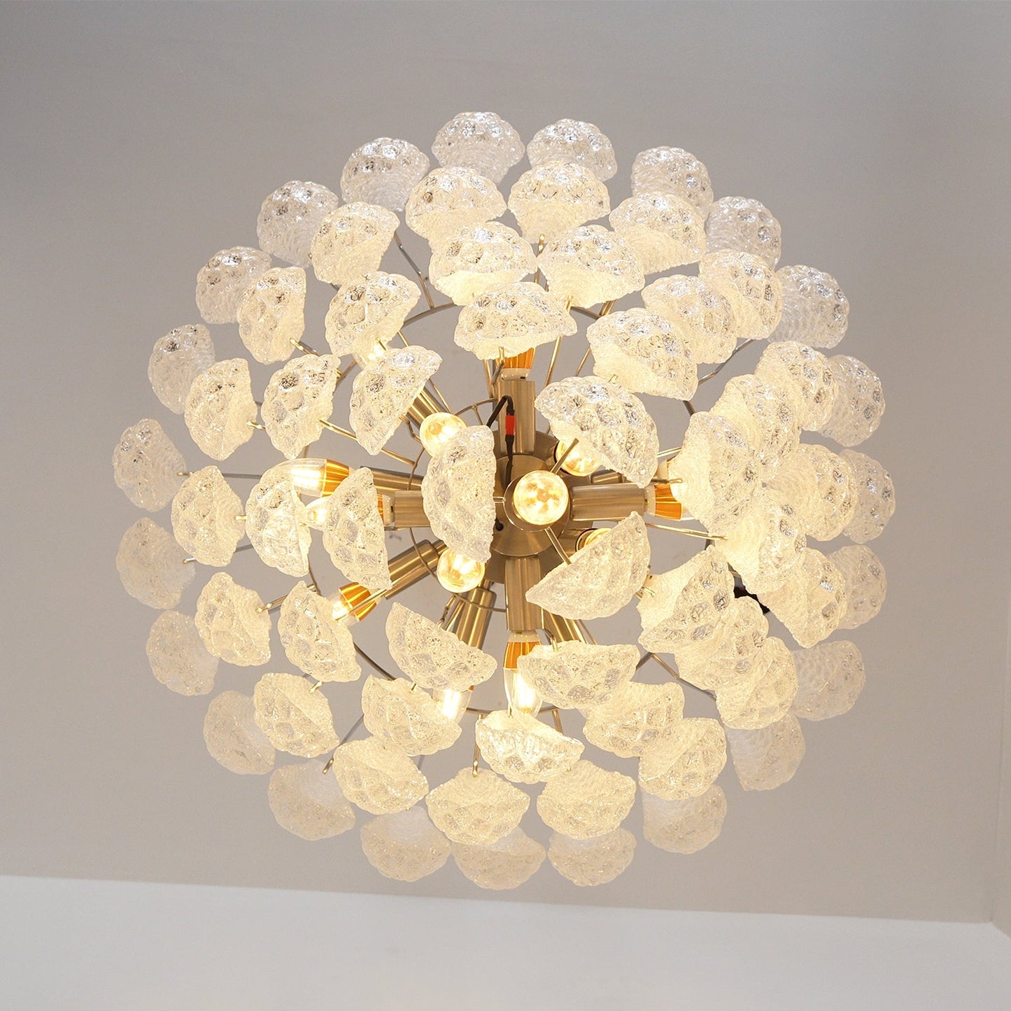 Elegant Glass Dewdrop Chandelier - Stunning Light Diffusion & Modern D