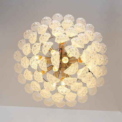 Elegant Glass Dewdrop Chandelier - Stunning Light Diffusion & Modern D