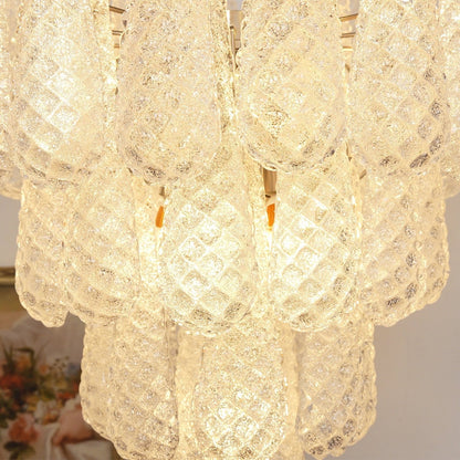 Elegant Glass Dewdrop Chandelier - Stunning Light Diffusion & Modern D