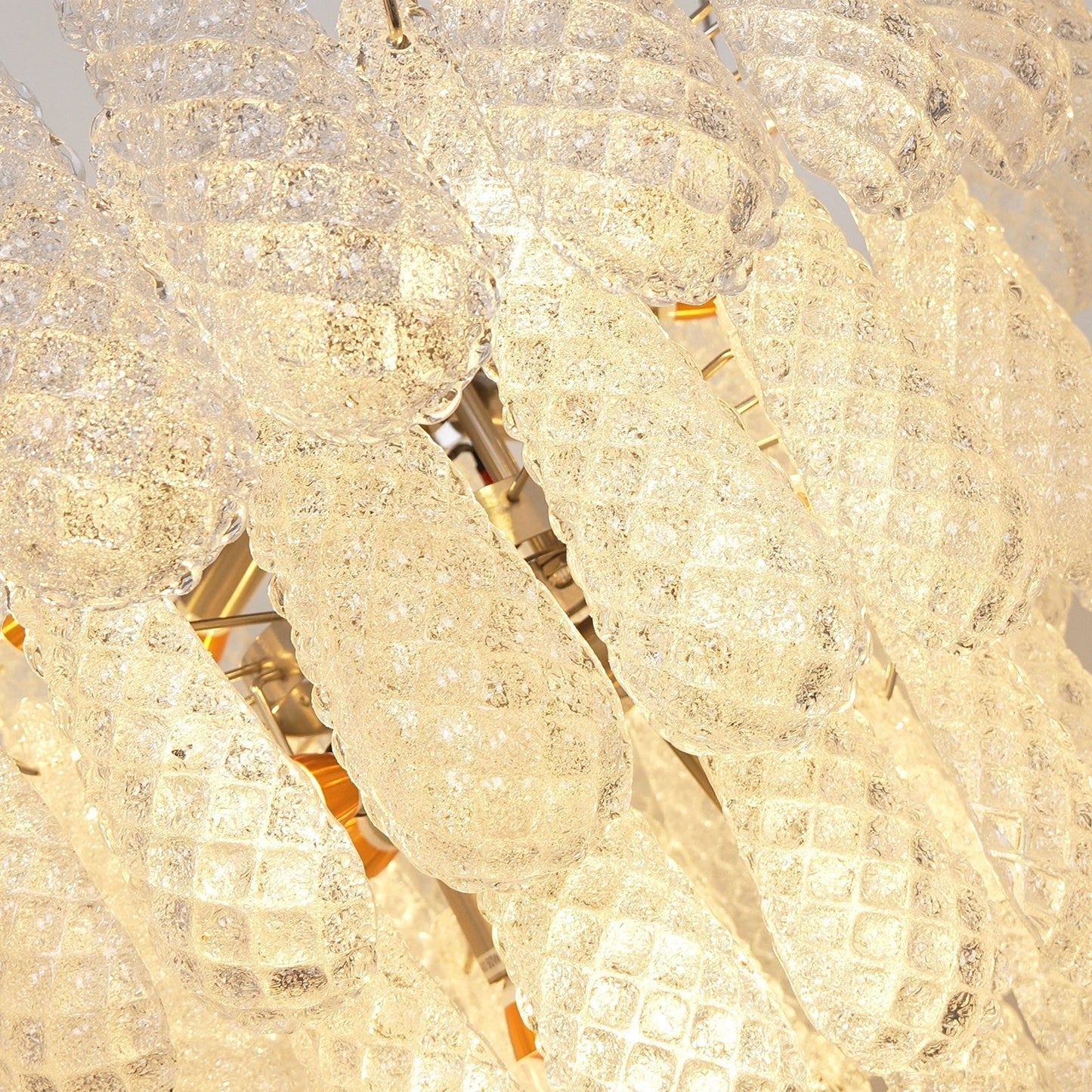 Elegant Glass Dewdrop Chandelier - Stunning Light Diffusion & Modern D