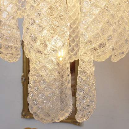 Elegant Glass Dewdrop Chandelier - Stunning Light Diffusion & Modern D