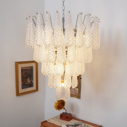 Elegant Glass Dewdrop Chandelier - Stunning Light Diffusion & Modern D