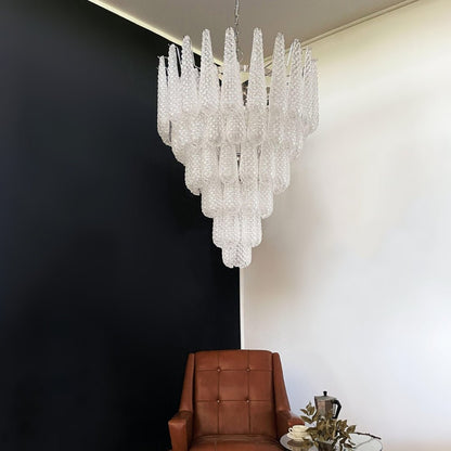 Elegant Glass Dewdrop Chandelier - Stunning Light Diffusion & Modern D