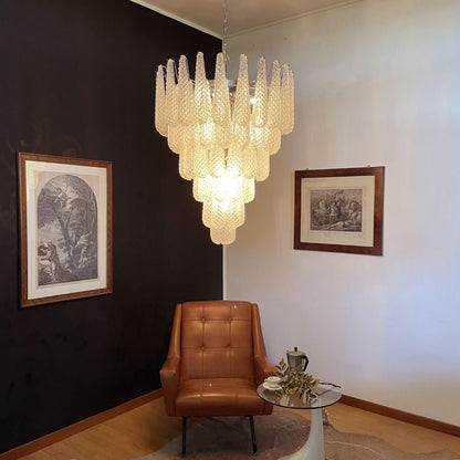 Elegant Glass Dewdrop Chandelier - Stunning Light Diffusion & Modern D