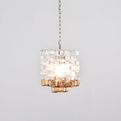 Poliarte Interlocking Glass Chandelier - Elegant Design, Adjustable He