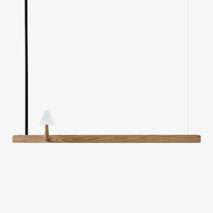 Mushroom Beam Chandelier - Adjustable LED Lighting, Modern Design