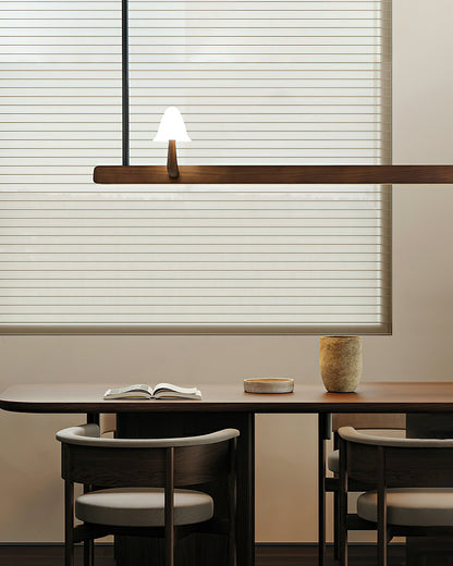 Mushroom Beam Chandelier - Adjustable LED Lighting, Modern Design
