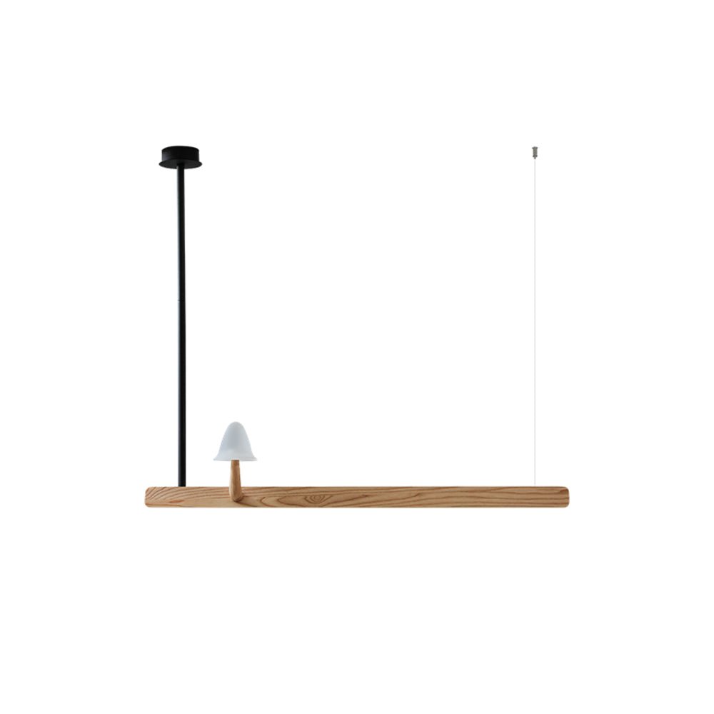 Mushroom Beam Chandelier - Adjustable LED Lighting, Modern Design