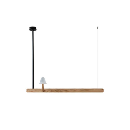 Mushroom Beam Chandelier - Adjustable LED Lighting, Modern Design