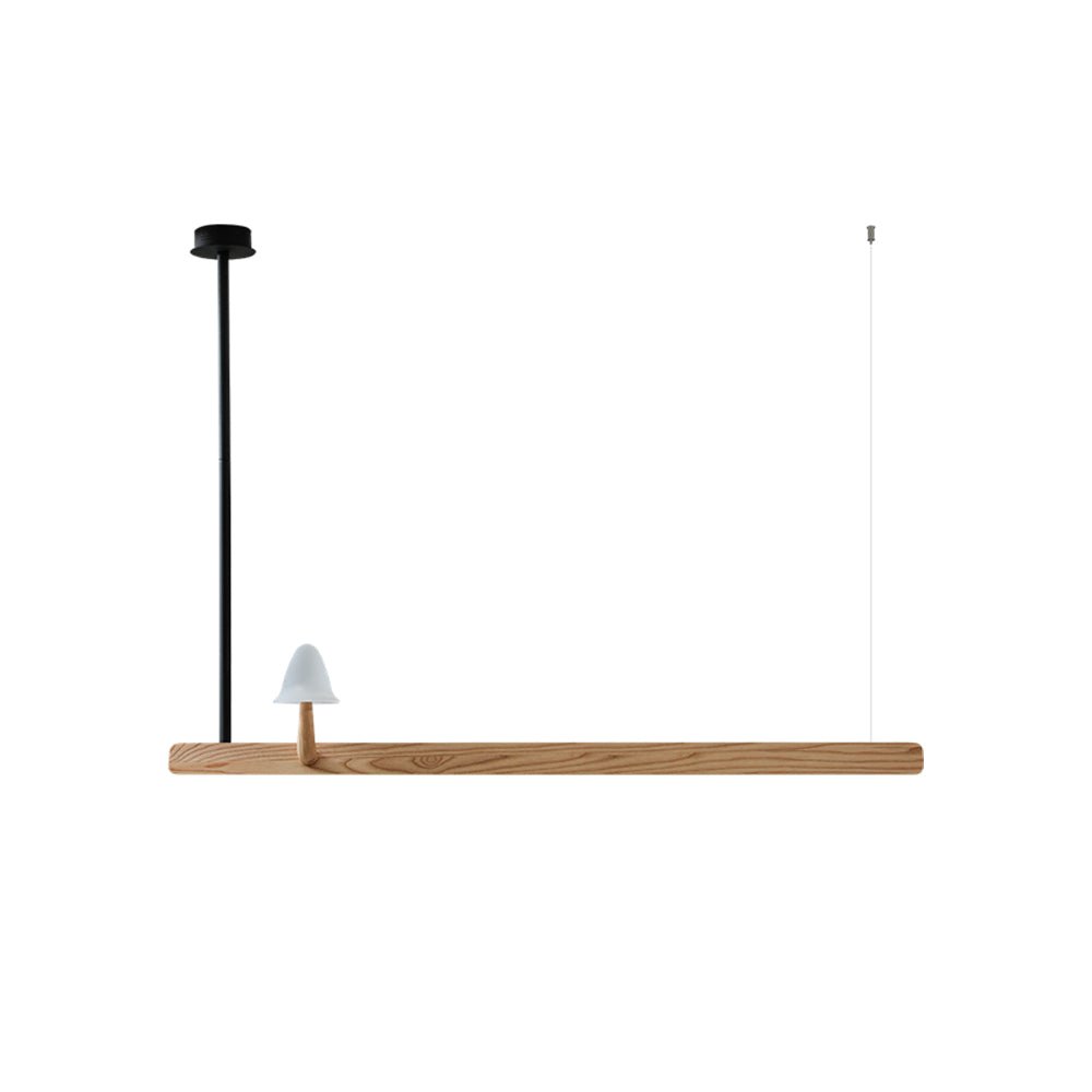 Mushroom Beam Chandelier - Adjustable LED Lighting, Modern Design