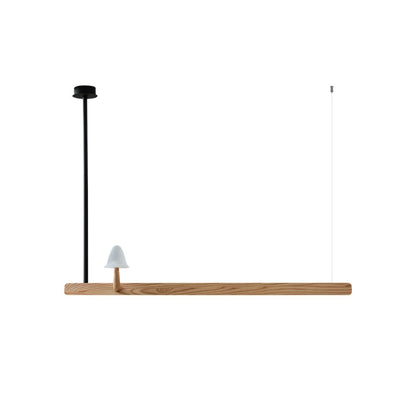 Mushroom Beam Chandelier - Adjustable LED Lighting, Modern Design