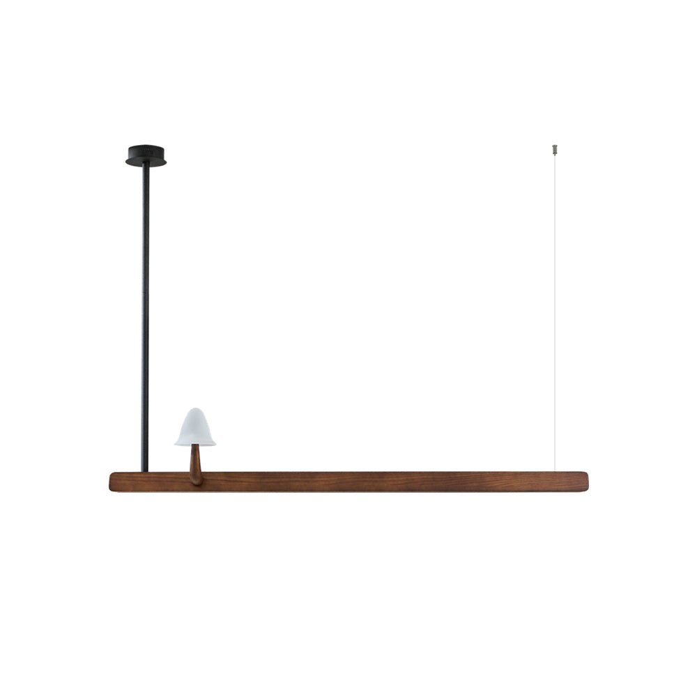 Mushroom Beam Chandelier - Adjustable LED Lighting, Modern Design