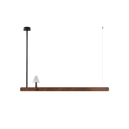 Mushroom Beam Chandelier - Adjustable LED Lighting, Modern Design