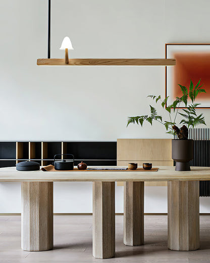 Mushroom Beam Chandelier - Adjustable LED Lighting, Modern Design